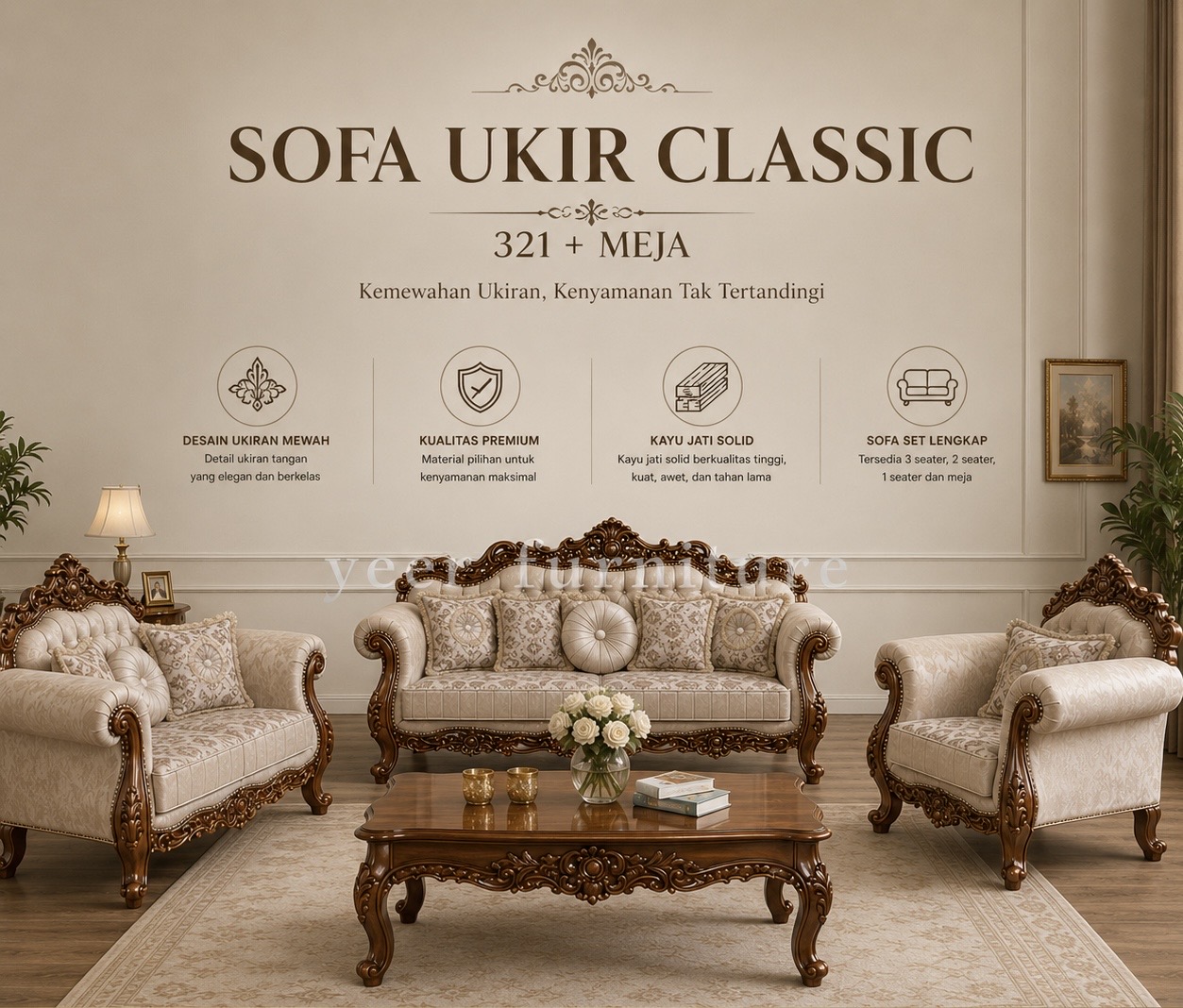 Sofa Ukir Classic Luxury — foto 2